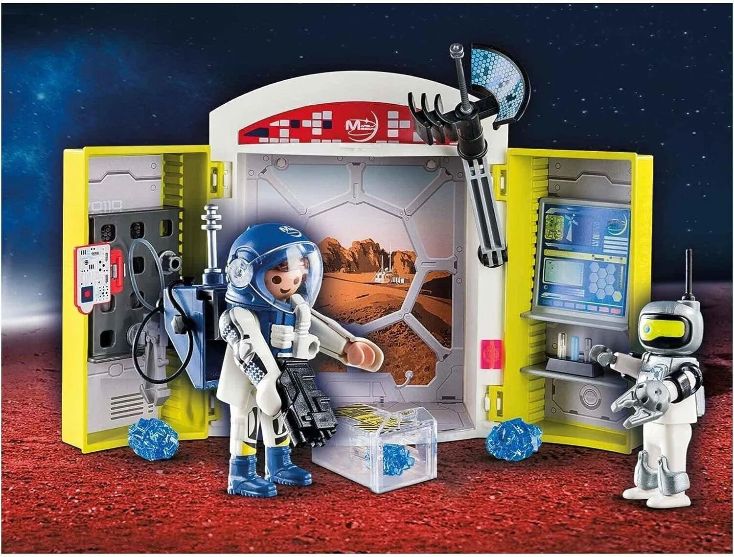 Playmobil 70307 Space Mars Mission Play Station Box - Astronaut Robot Playset