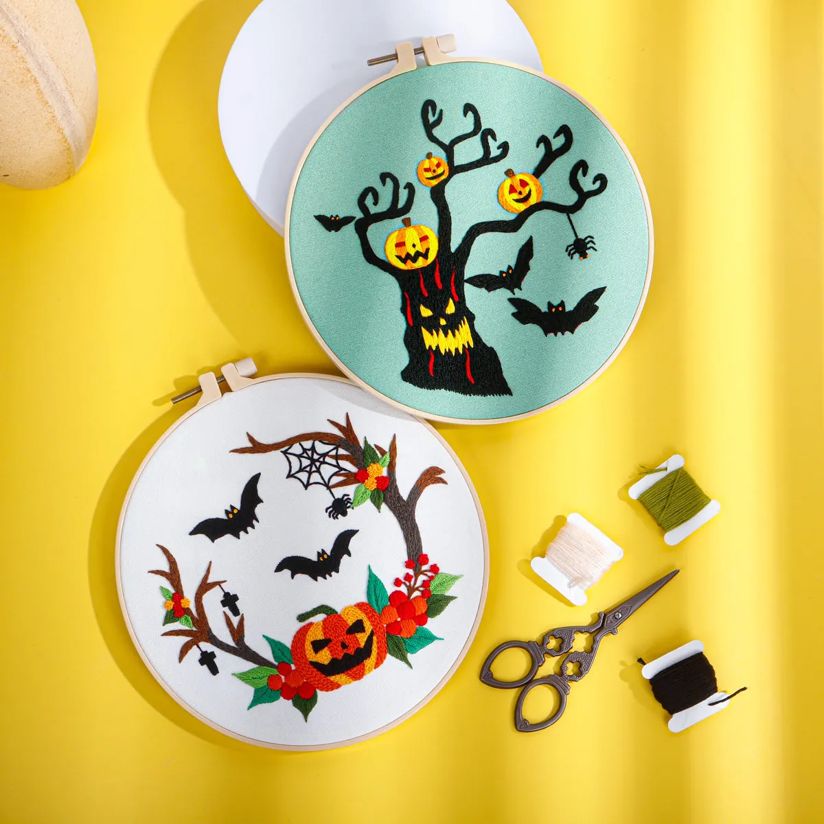 Poppy Crafts Embroidery Kit #31 - Halloween Collection - Freaky Forest*