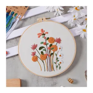 Poppy Crafts Embroidery Kit #55 - Soft Florals