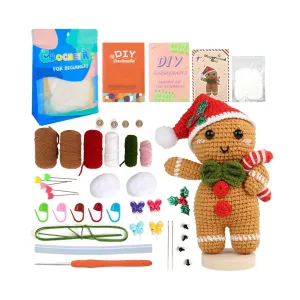 Poppy Crafts Learn to Crochet Kit  #14 - Gingerbread Man*