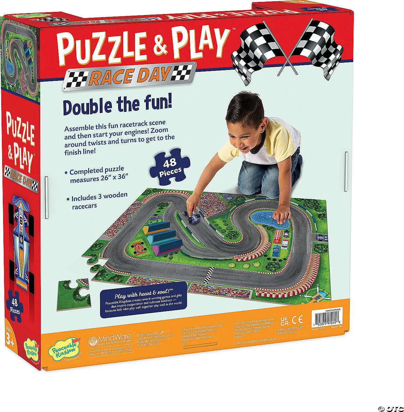 Puzzle & Play Race Day 48 Piece Puzzle