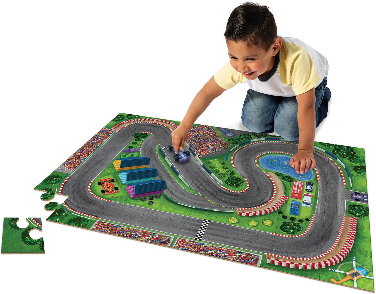 Puzzle & Play Race Day 48 Piece Puzzle