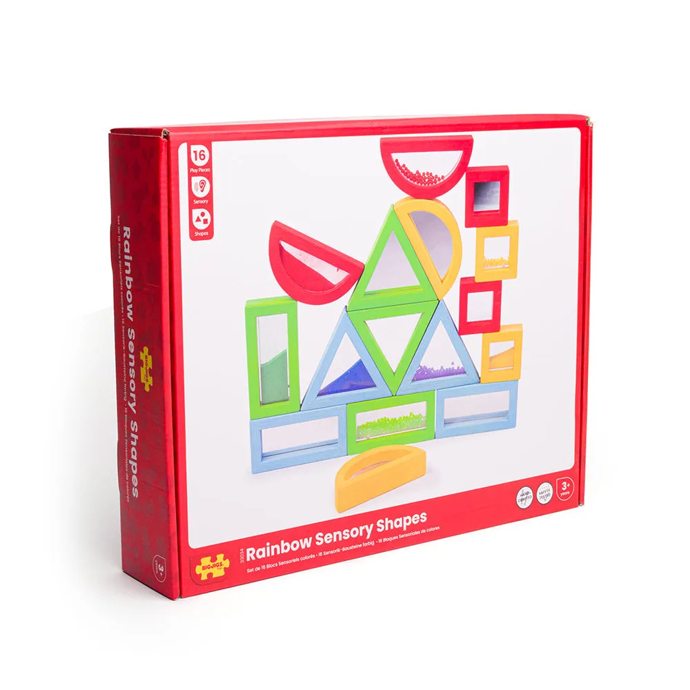 Rainbow Sensory Shapes by Bigjigs Toys