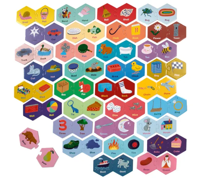 Rhyming Words Puzzle Pairs