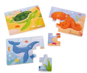 Sealife Puzzles (6 piece) - Set of 3