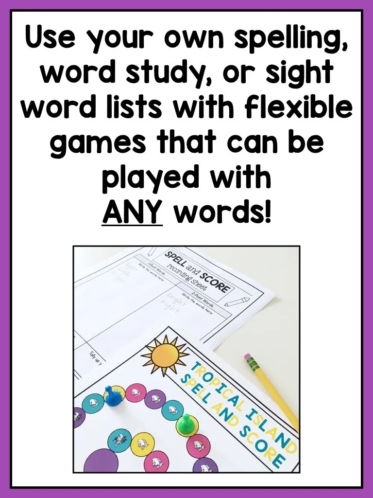Second Grade Word Work Center Activities
