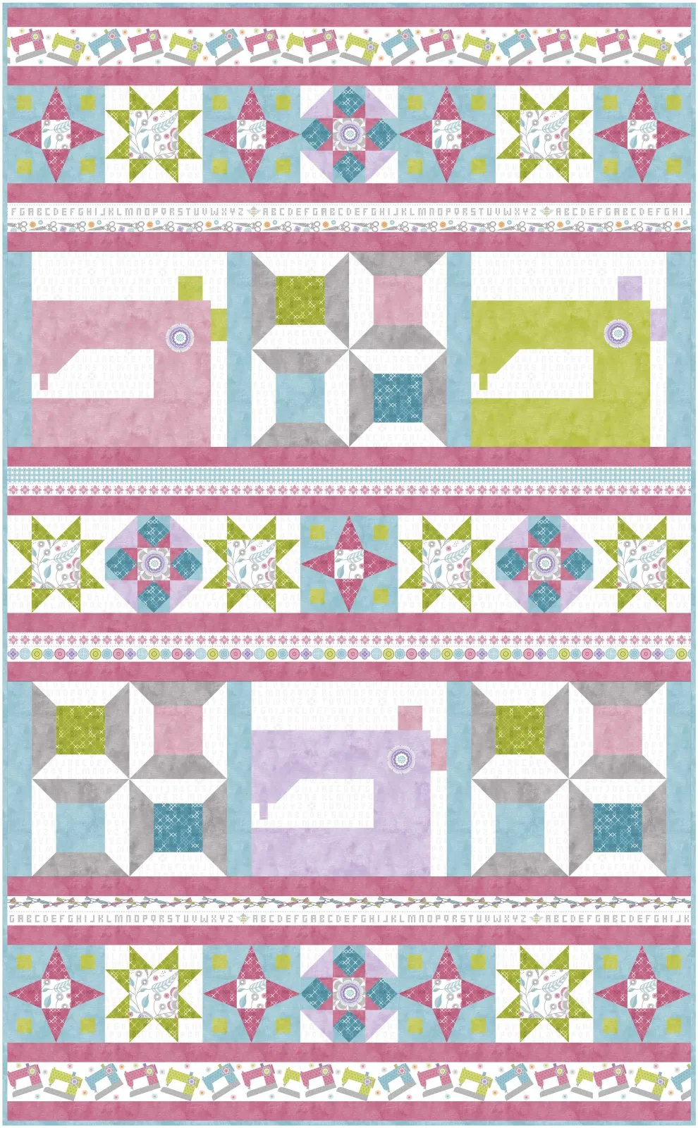 Sew Happy Block of the Month - Complete Pattern