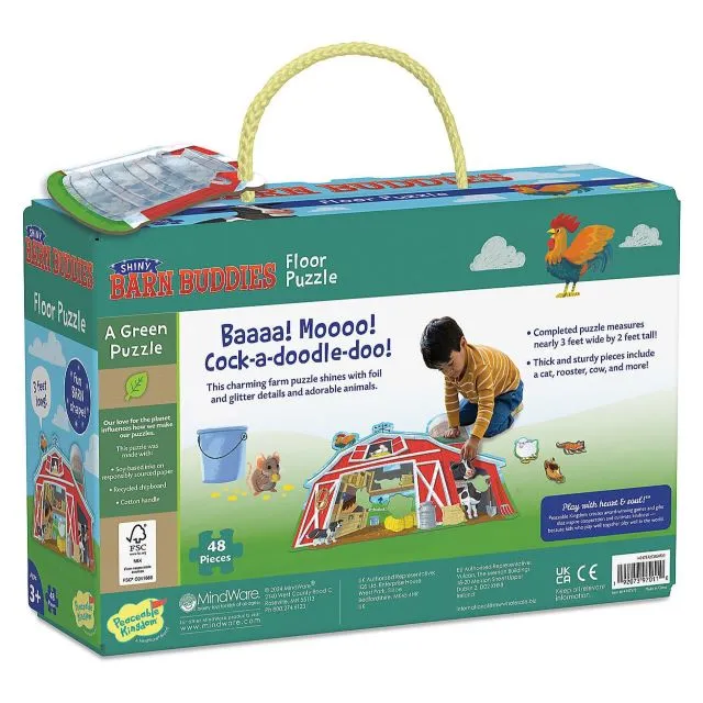 Shiny Barn Buddies Floor Puzzle, 48-Piece
