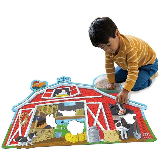 Shiny Barn Buddies Floor Puzzle, 48-Piece