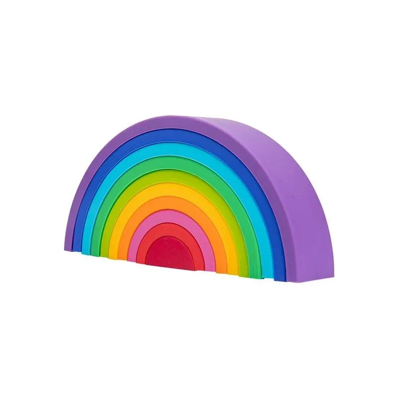 Silicone Building Toy Set -  Stacking & Teether