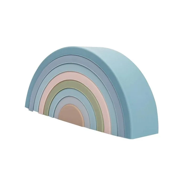 Silicone Building Toy Set -  Stacking & Teether