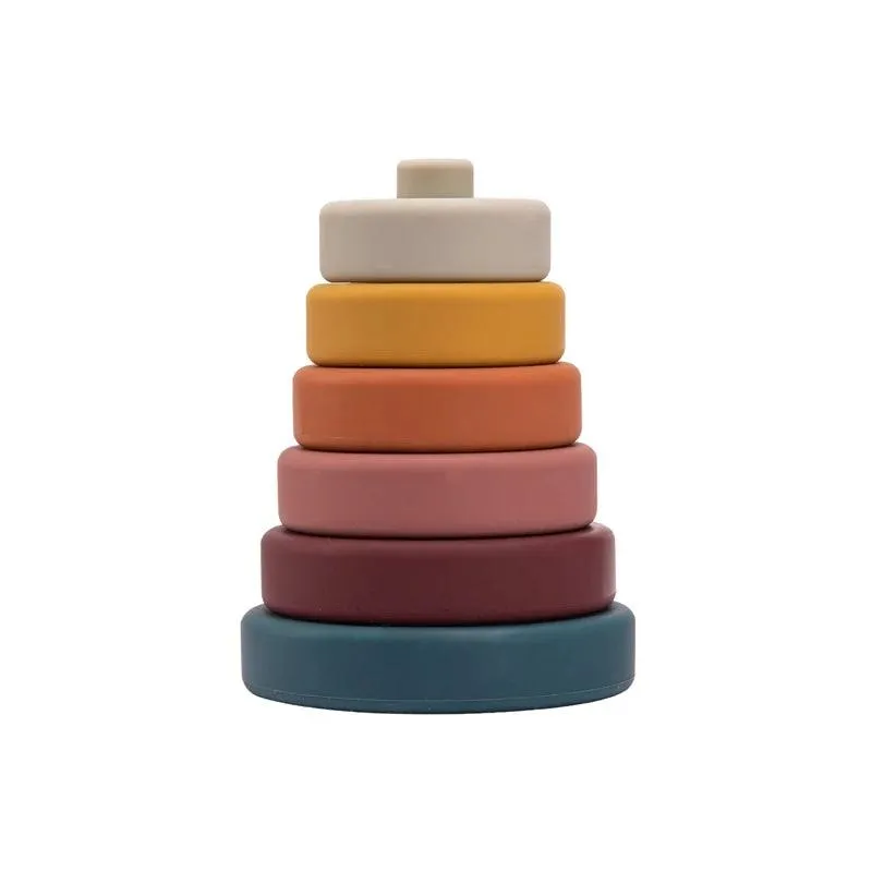 Silicone Building Toy Set -  Stacking & Teether