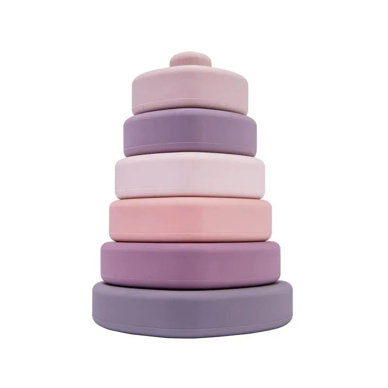 Silicone Building Toy Set -  Stacking & Teether