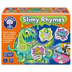 Slimy Rhymes Literacy Rhyming Game by Orchard Toys