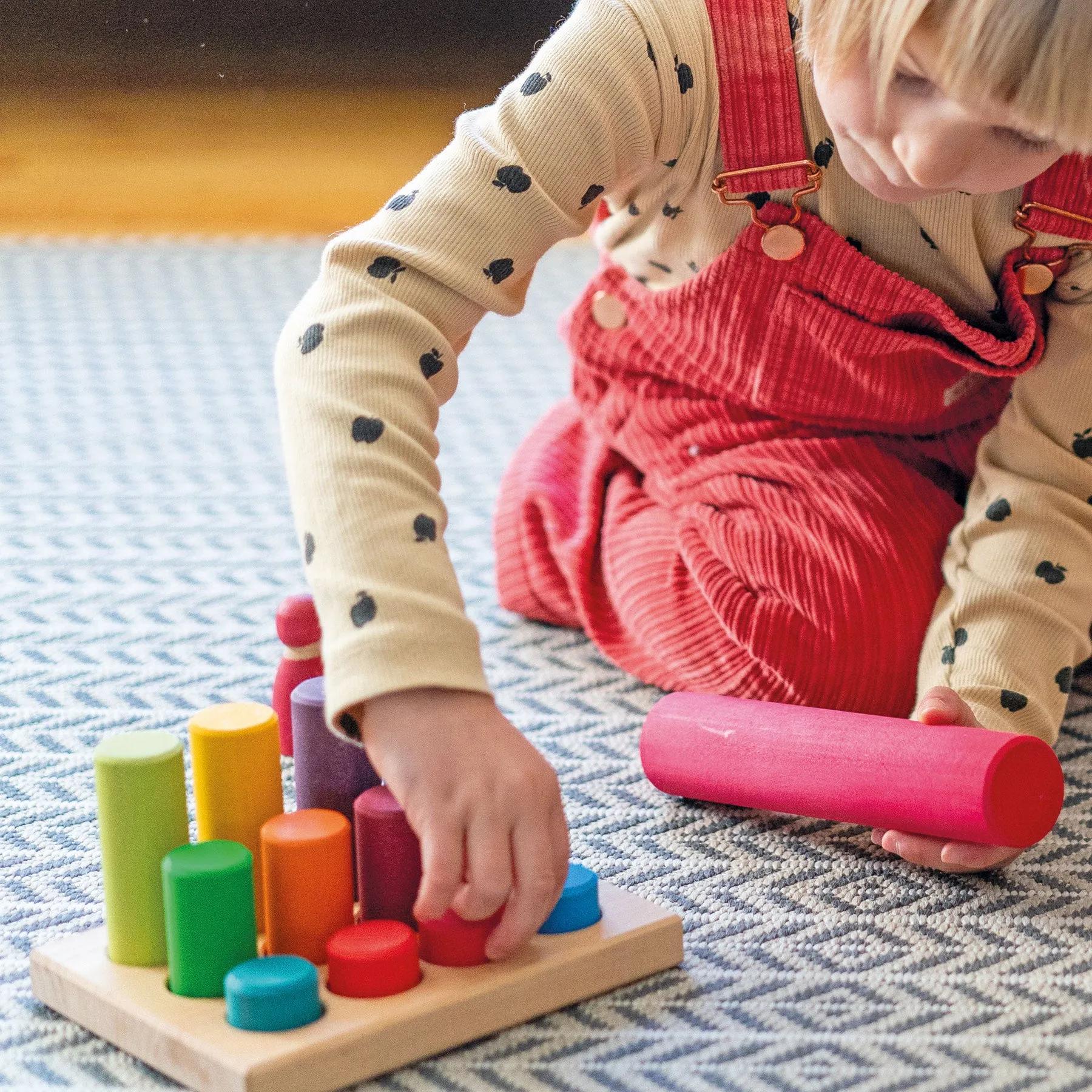 Small Rainbow Roller with Sorting Board Game Grimms New 2020 Range