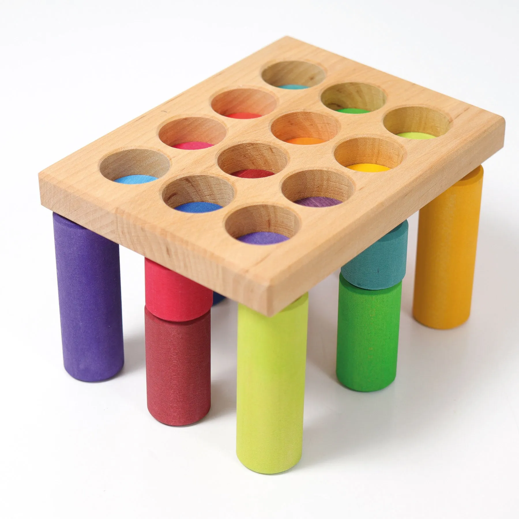 Small Rainbow Roller with Sorting Board Game Grimms New 2020 Range