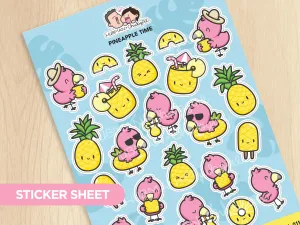 Sticker Sheet - Pineapple Time