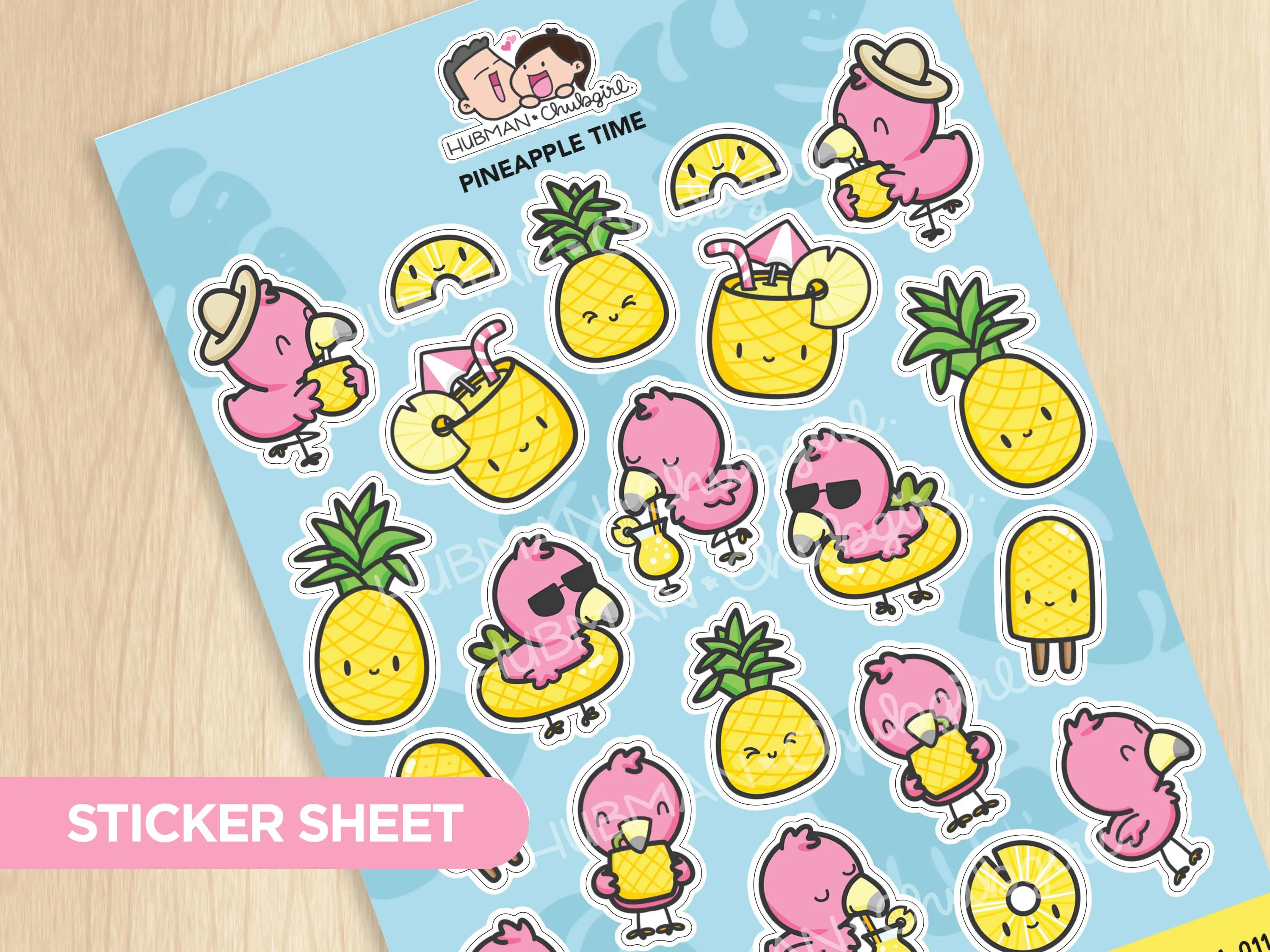Sticker Sheet - Pineapple Time