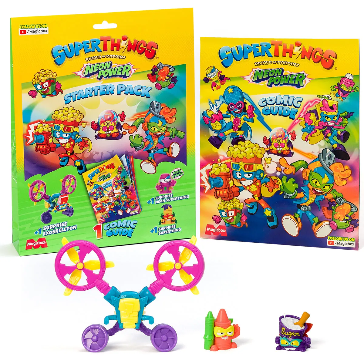 SuperThings Rivals of Kaboom: Neon Power Starter Pack
