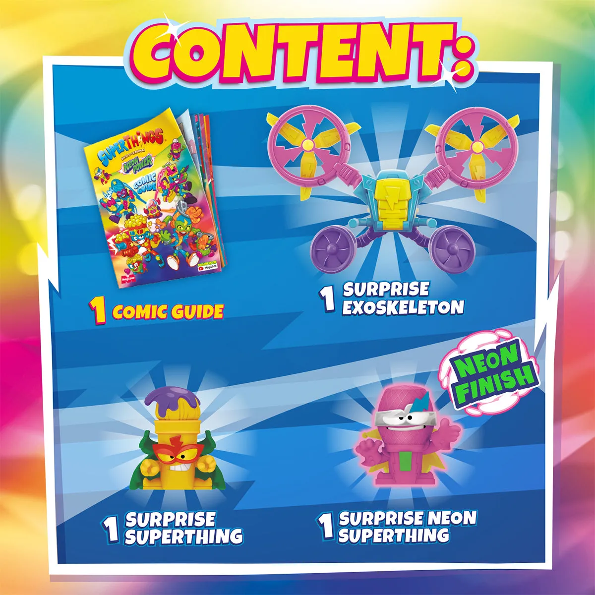 SuperThings Rivals of Kaboom: Neon Power Starter Pack