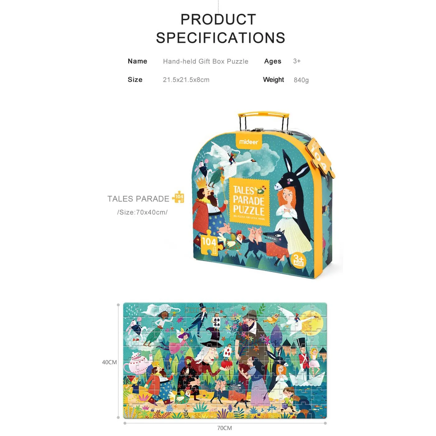Tale's Prade 104pcs Puzzle Gift Box