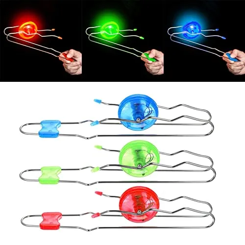 TOG Retro Lighted up Rail Twirlers Flashing gyro for Stocking Stuffers Red|Toys & Hobbies | Games | Other Games|