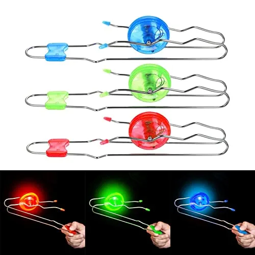 TOG Retro Lighted up Rail Twirlers Flashing gyro for Stocking Stuffers Red|Toys & Hobbies | Games | Other Games|
