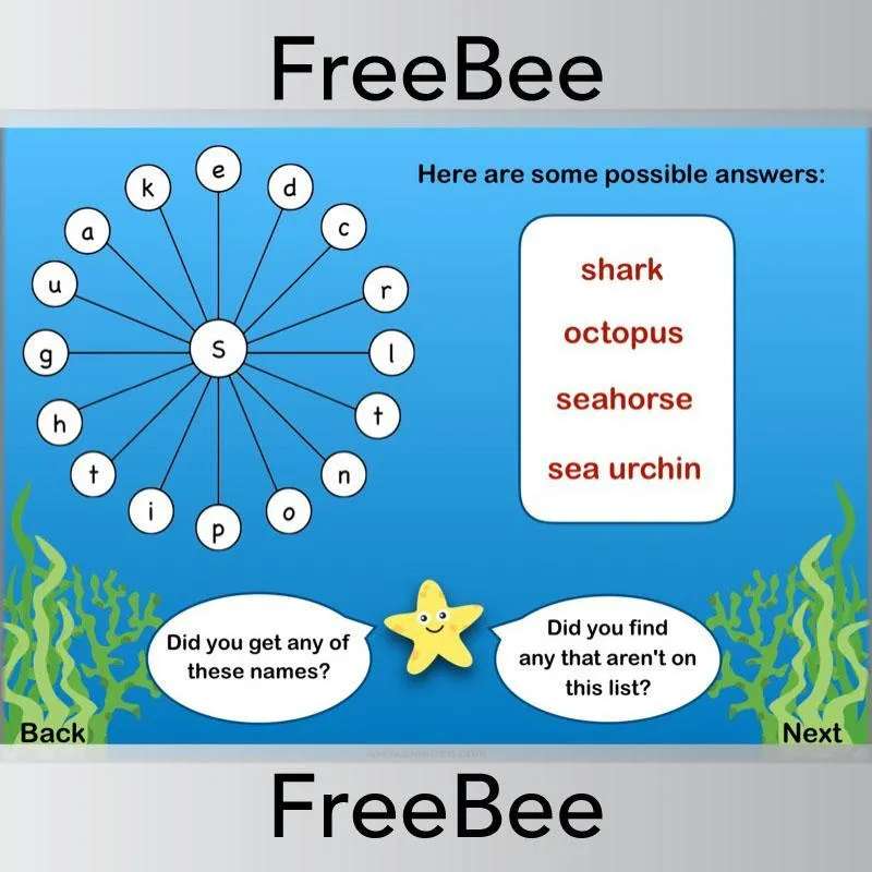 Under the Sea Brain Teasers