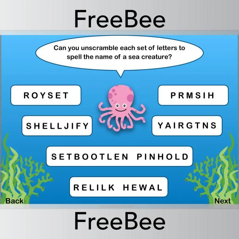 Under the Sea Brain Teasers