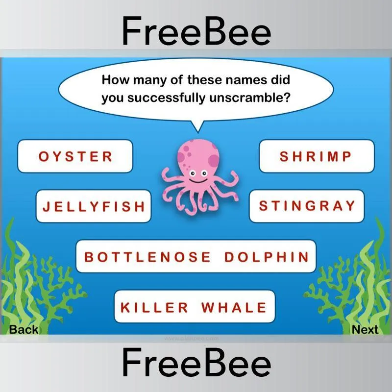 Under the Sea Brain Teasers