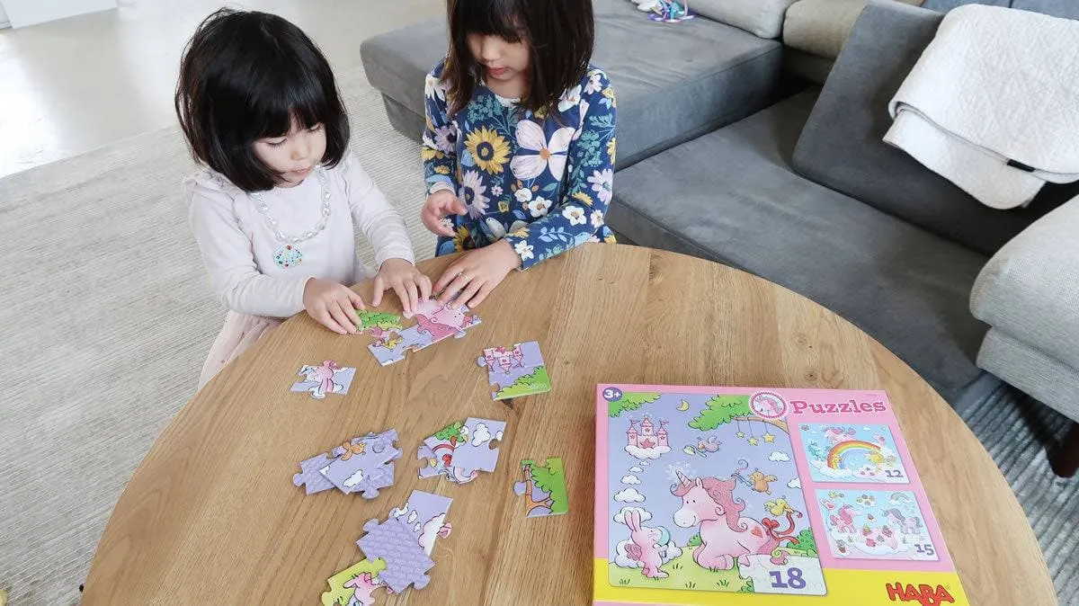 Unicorn Glitterluck Set of 3 Puzzles
